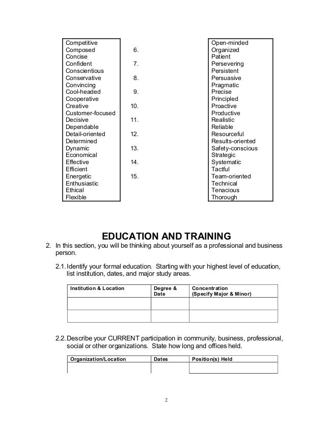 preparing your resume worksheet goal oriented resumes