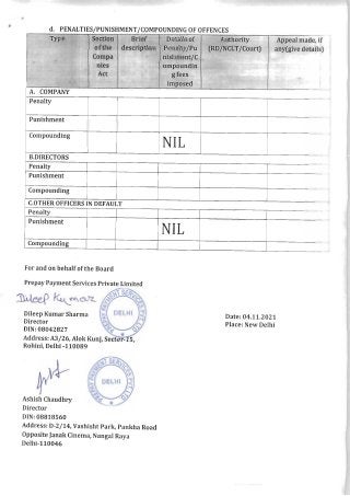 Prepay Payment Services  Board Report