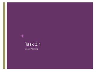 +
Task 3.1
Visual Planning
 