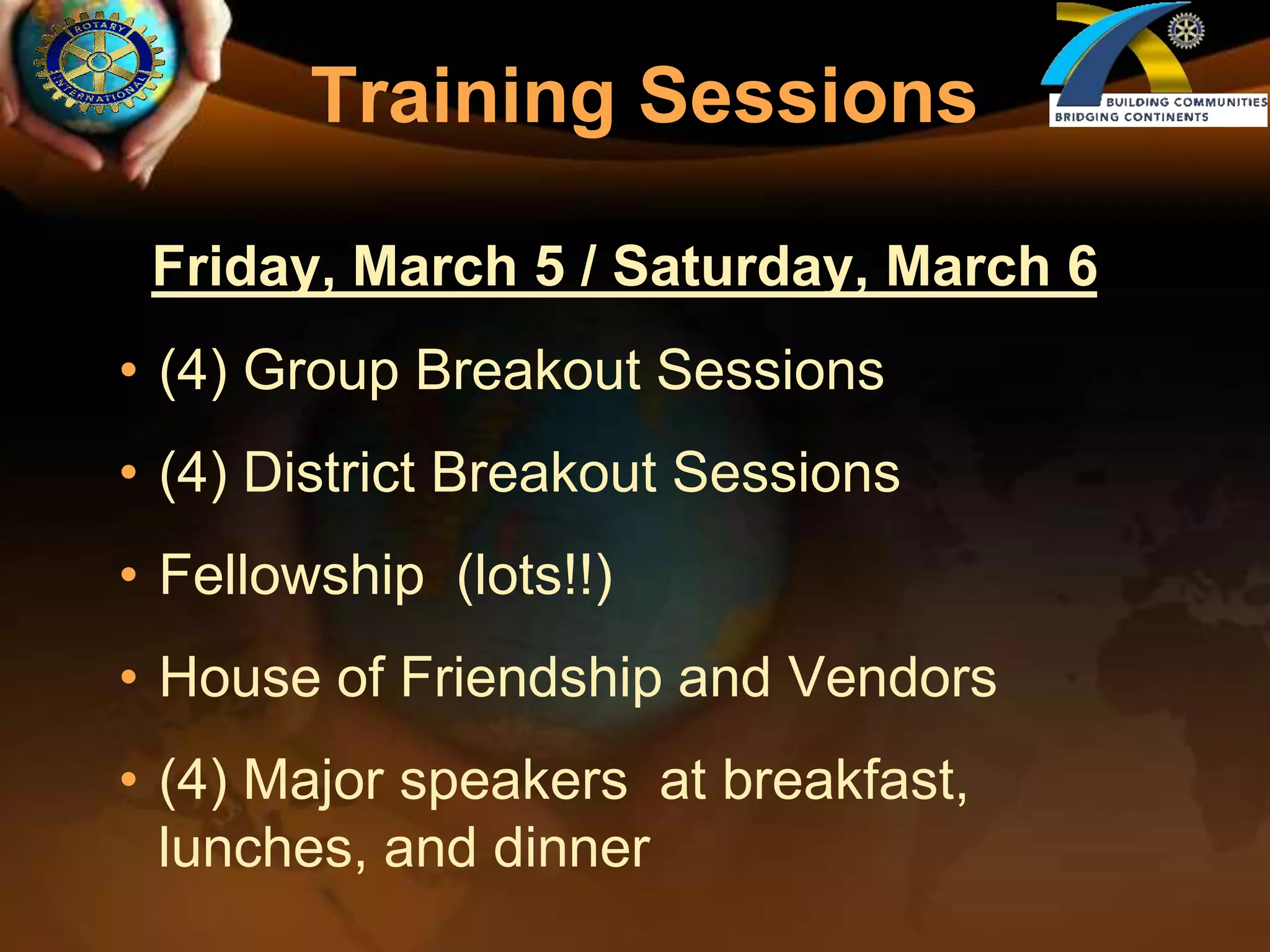 “  In the promotion of understanding, it is important to reach large numbers – non-Rotarians as well as Rotarians – and you cannot reach large numbers privately.”Paul Harris, founder of Rotary