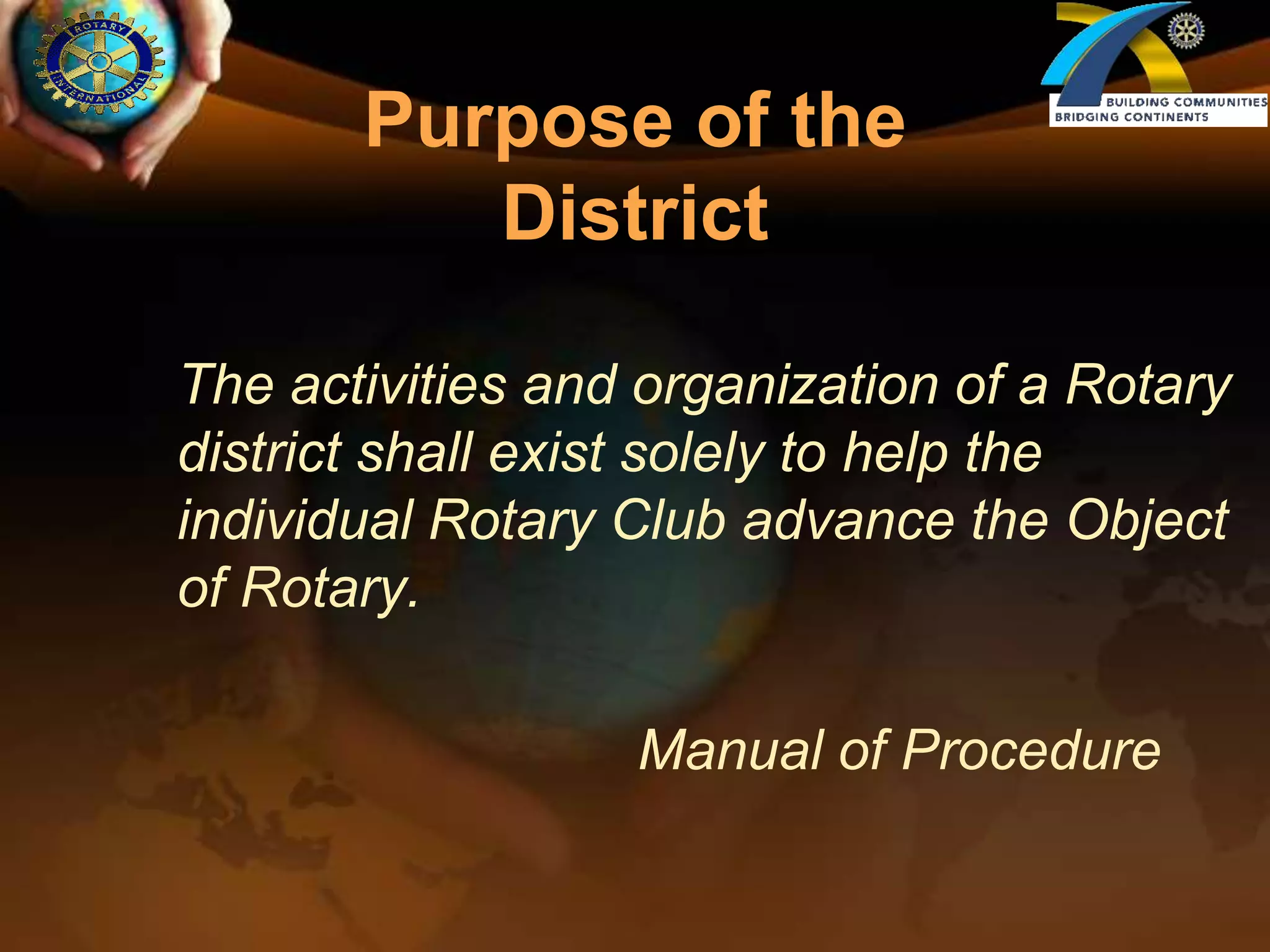 Conduct club assemblies that involve members in the planning process and keep them informed of Rotary activities.