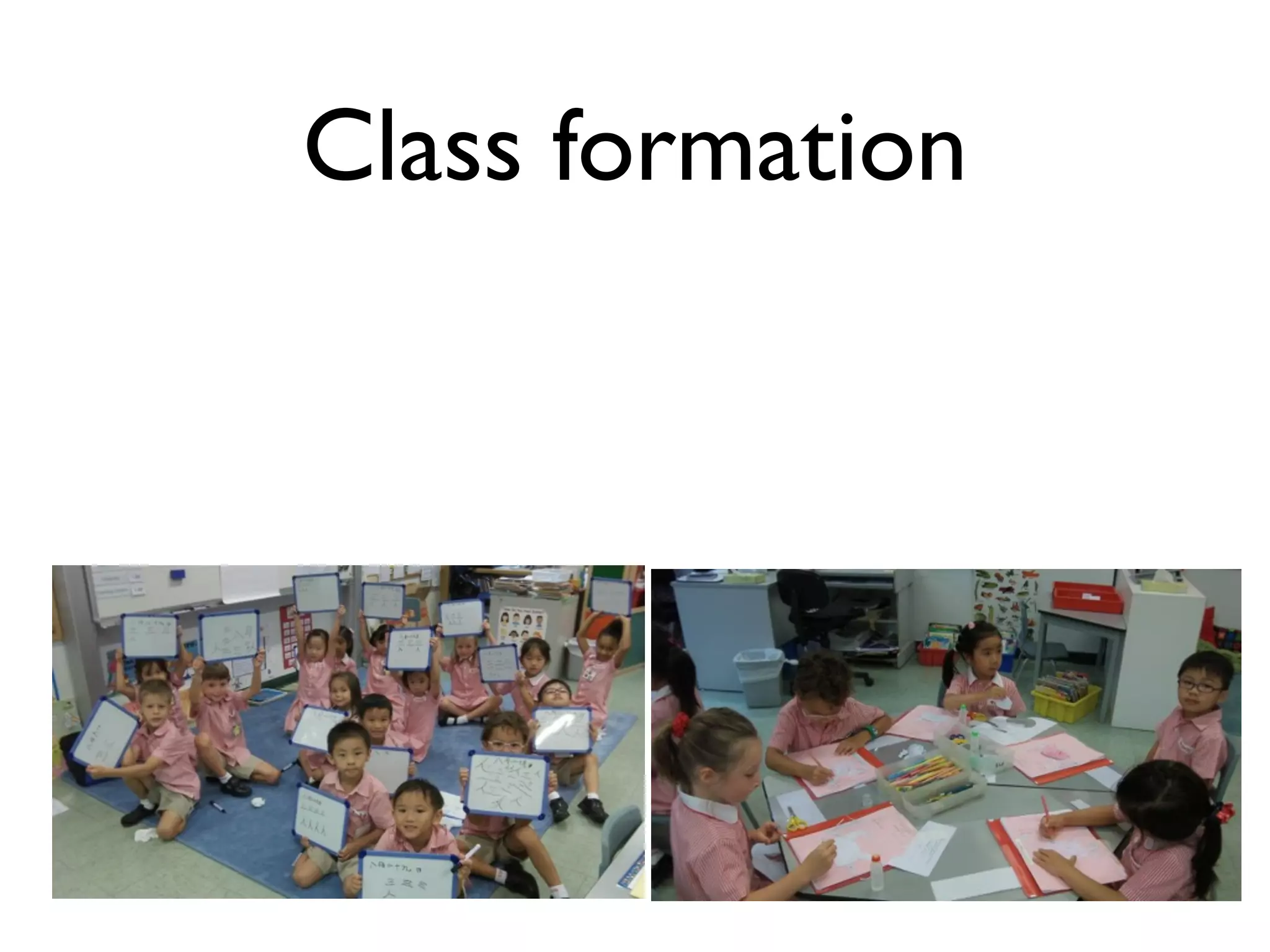 Class formation
 