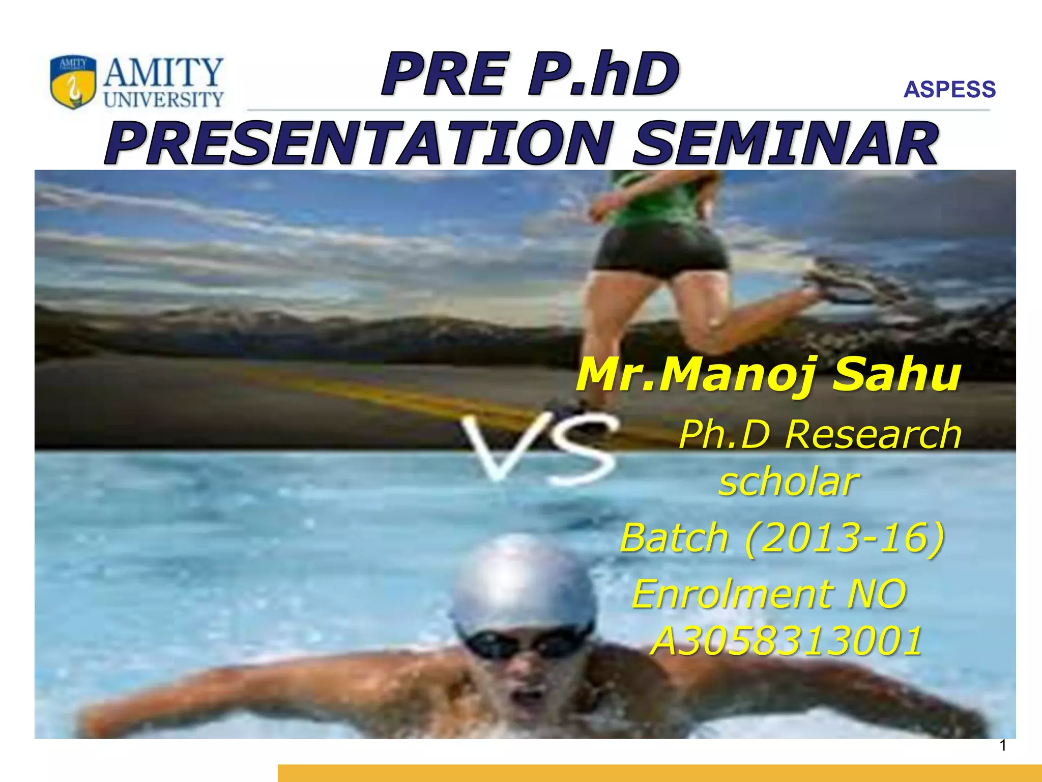 land and water workouts in swimming training a research PPT