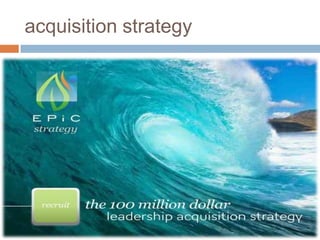 acquisition strategy 
 
