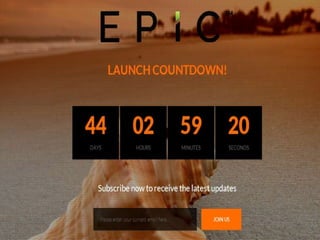 Preplaunch powerpoint preso epic v6.0