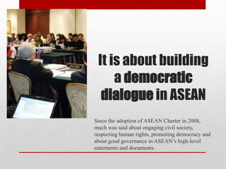 Civil Society Enaggement with the SG of ASEAN, the ASEAN Secretariat ...