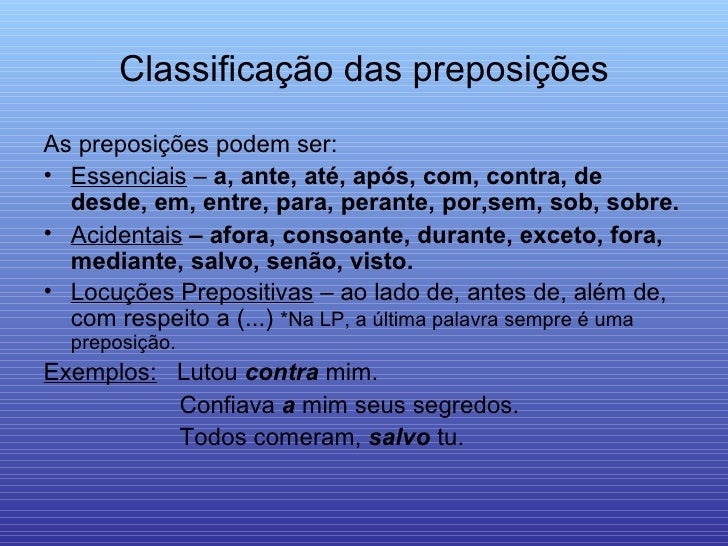 Considerando se Que O Conhecimento Do Uso Adequado Das Preposições