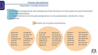 Powerpoint: Preposição e locução prepositiva_exercícios | PPTX