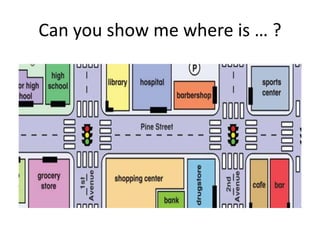 Can you show me where is … ?
 