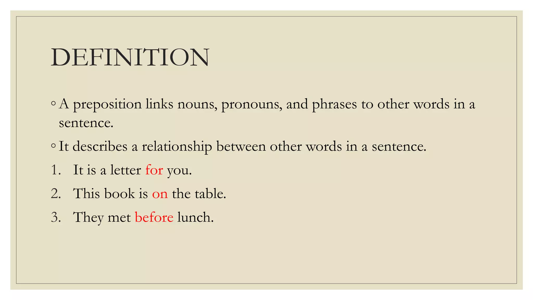 Preposition | PPTX
