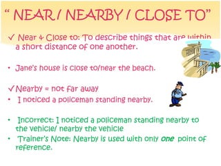English B1 prepositions of place, Sara G | PPT