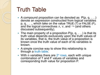 Propositional logic | PPTX