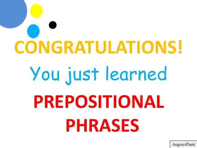 Prepositional Phrases What Are Prepositional Phrases And Its Types