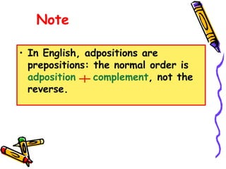 Preposition and prepositional phrases | PPT