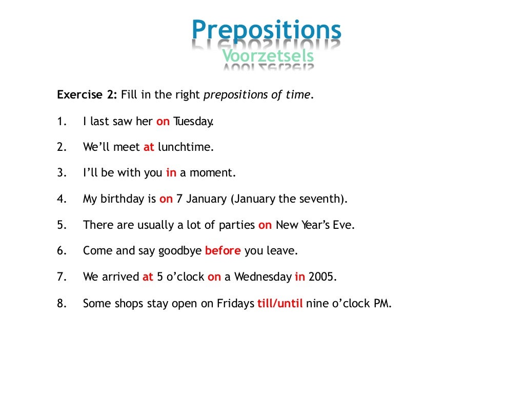 Prepositions