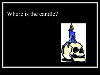 Where is the candle?