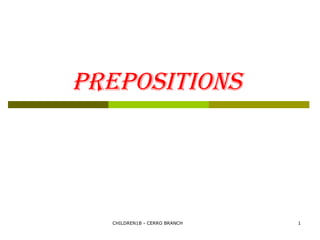 Prepositions   