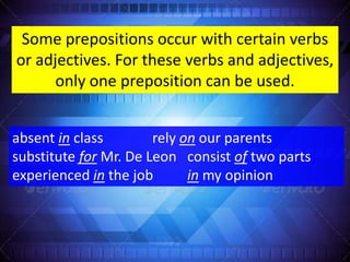 Prepositions | PPTX