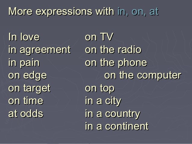 Prepositions