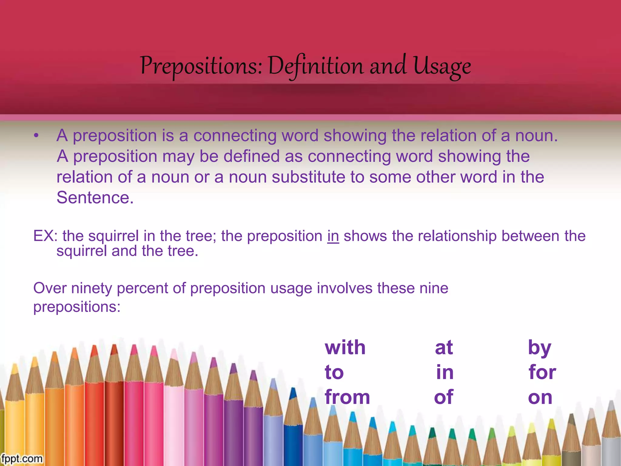 Prepositions | PPTX
