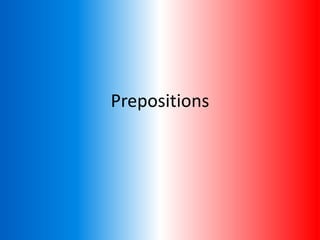 Prepositions