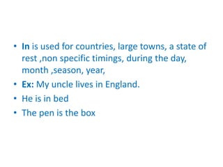 Prepositions | PPTX