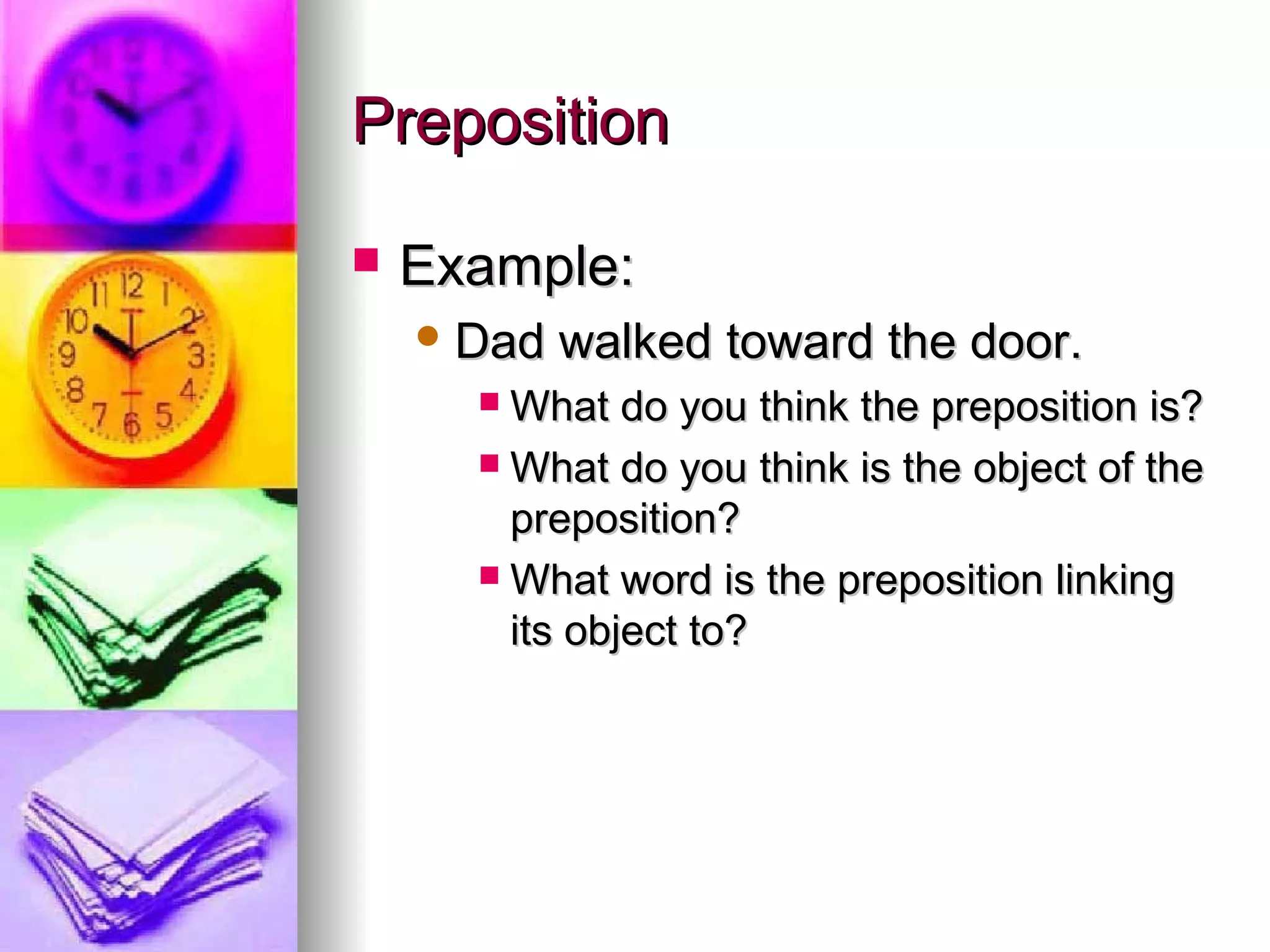Forward Preposition Prepositions | PPT