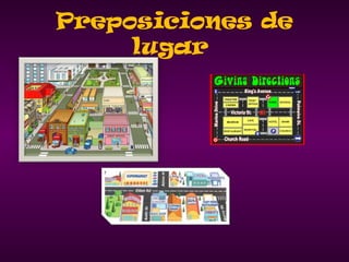 Preposiciones de
lugar
 