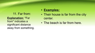 Far Example Prepositions.ppt