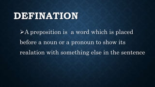 Prepositions and its type and examples .pptx