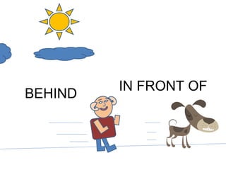 IN FRONT OF BEHIND 