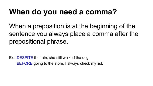 Prepositions At The Beginning Of Sentences Starting A Sentence With A Preposition