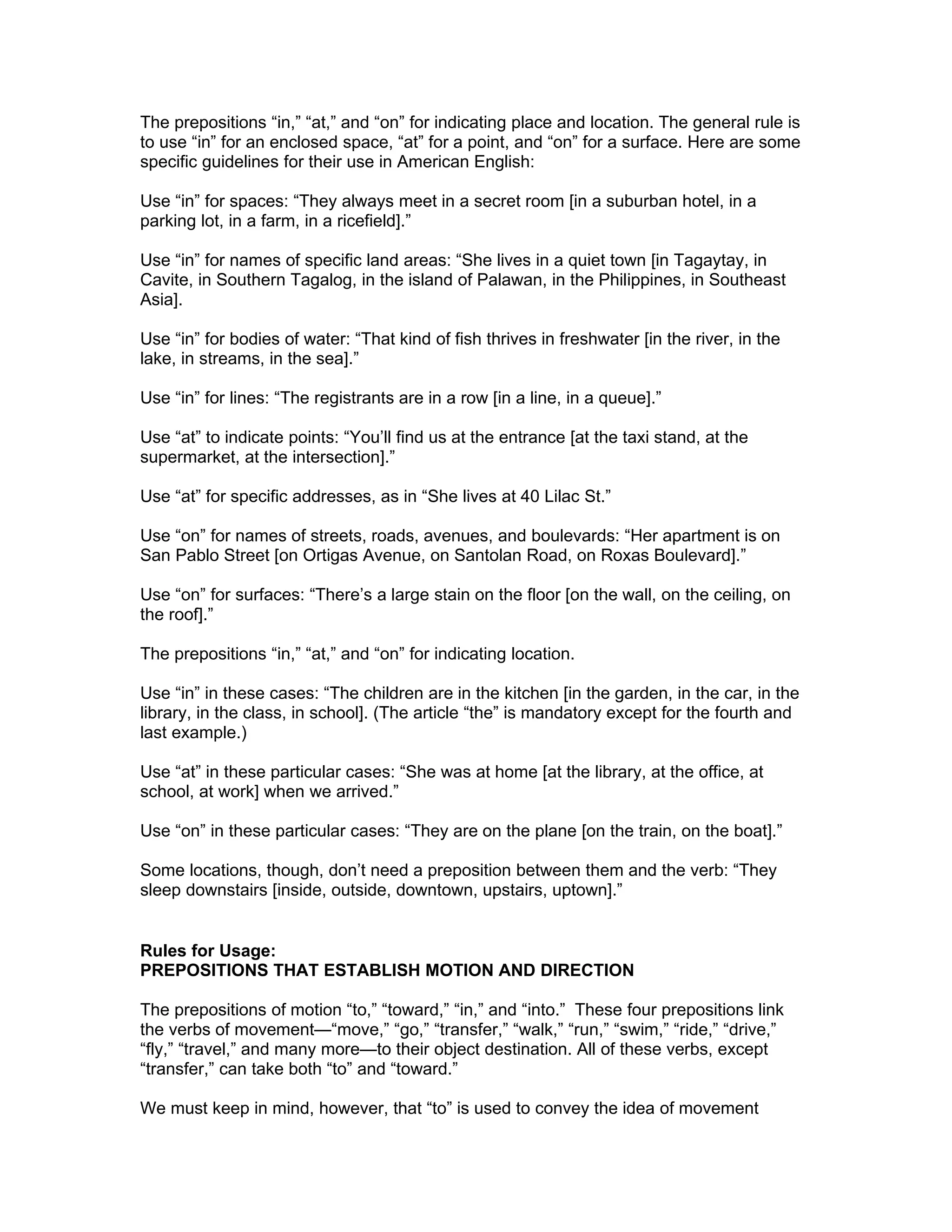 Prepositions Handout#2 | DOC