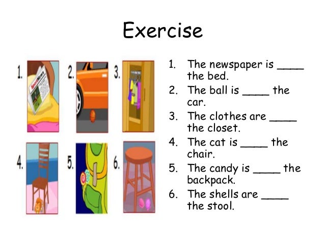 Prepositions of place