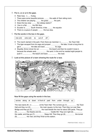 Prepositions of place and movement | PDF