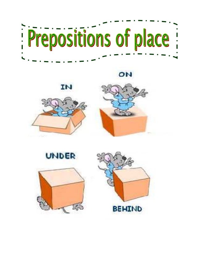 Prepositions of place study sheet