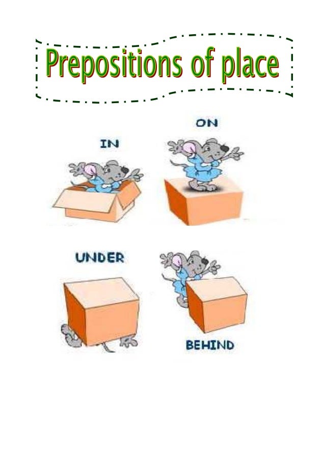 Prepositions of place under