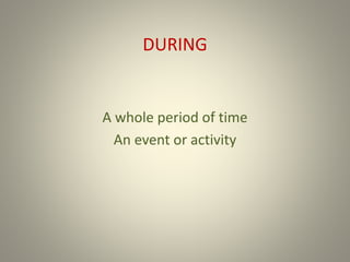Prepositions of time | PPT