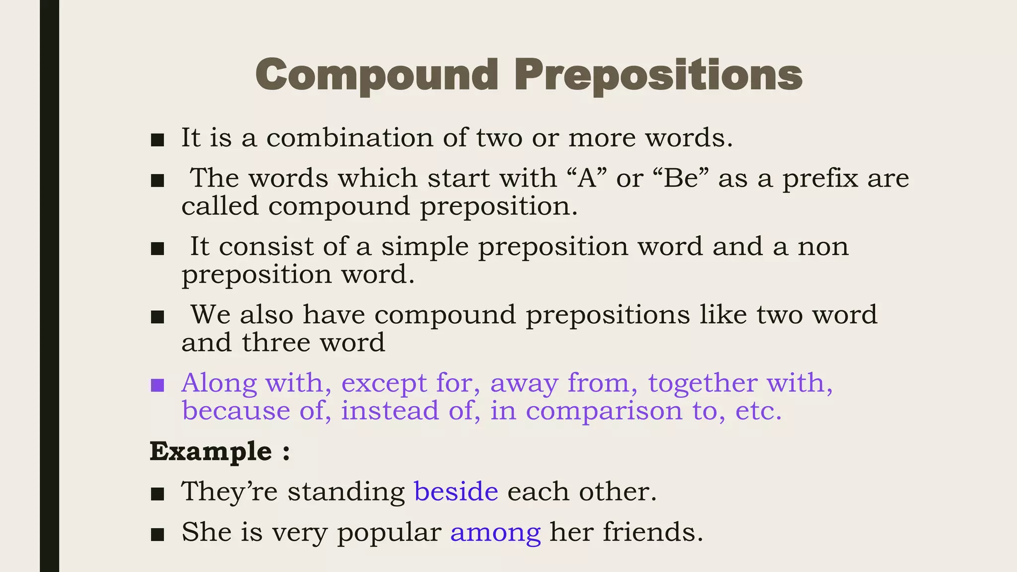 Prepositions English Grammar Topic. | PPTX