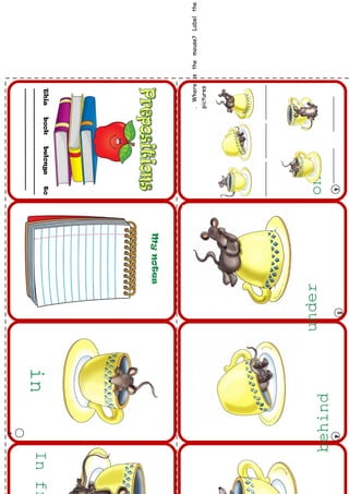 Prepostions mini book | DOC