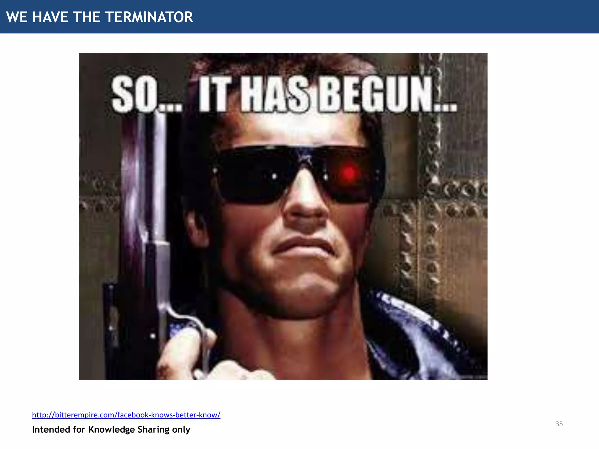 Intended for Knowledge Sharing only
Quick recap of what it is
Intended for Knowledge Sharing only
If all hell breaks loose?
34
 