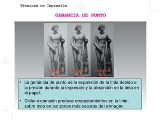Técnicas de Impresión
GANANCIA DE PUNTO
 