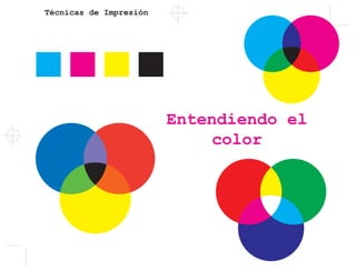 Técnicas de Impresión
Entendiendo el
color
 