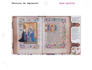 Técnicas de Impresión Arte escrito
 