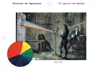 Técnicas de Impresión El aporte de Newton
1642 - 1727
 