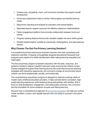 Pre Primary Education: Building Strong Foundations for Lifelong ...