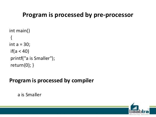 Preprocessor
