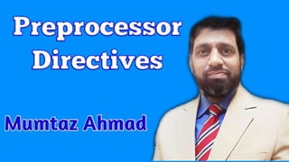 Preprocessor directives | PPT