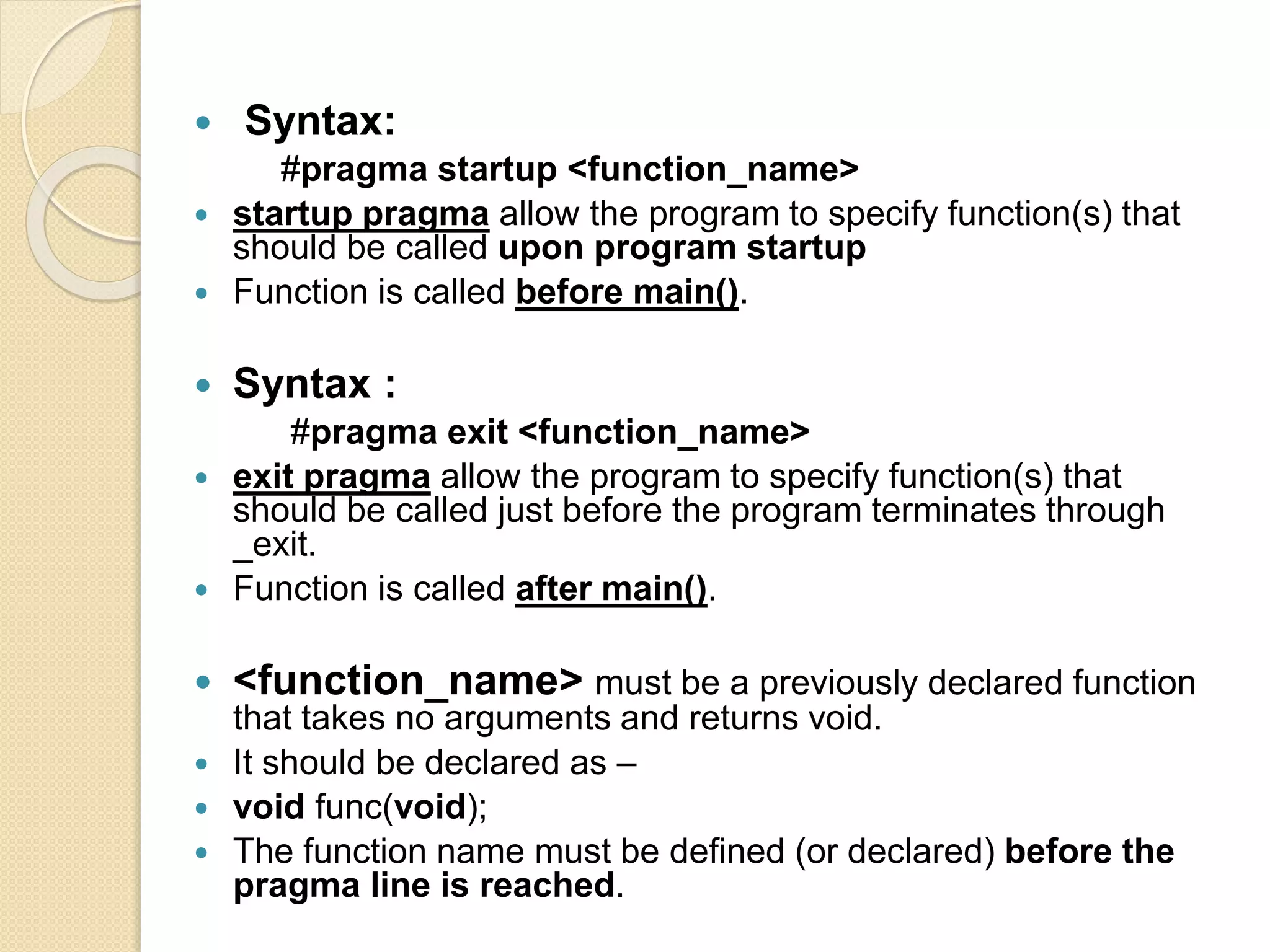Preprocessor directives in c language | PPTX