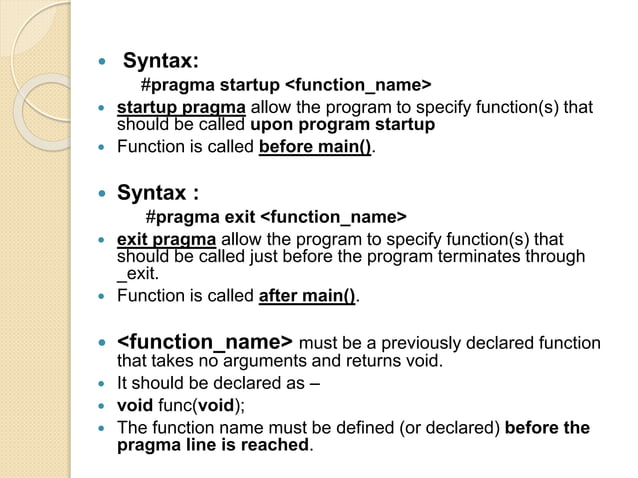 Preprocessor directives in c language | PPT